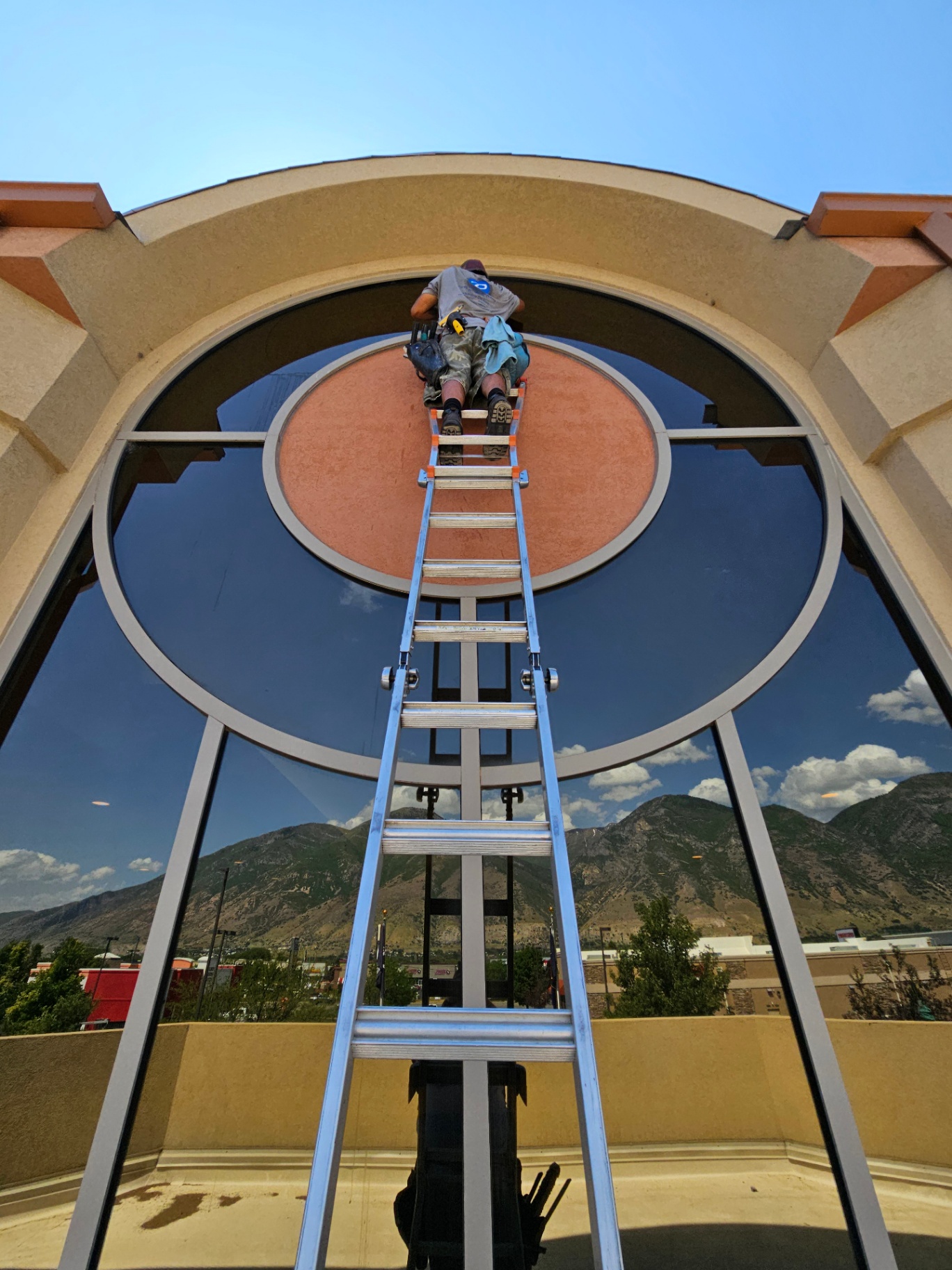Clean commercial storefront windows by Purity Cleaning Systems in Utah County, UT