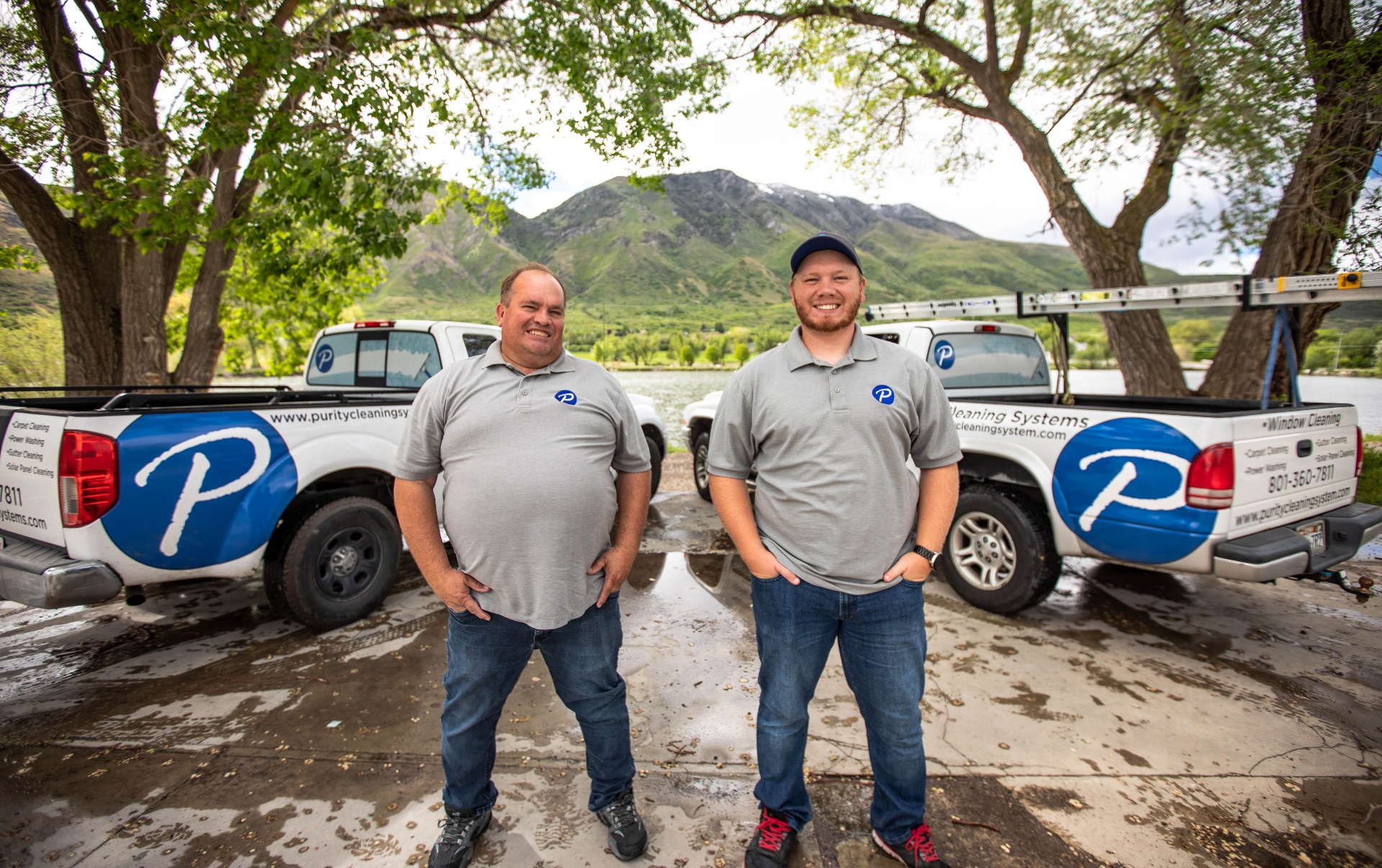 Von and Tyson Menlove, father-and-son owners of Purity Cleaning Systems in Utah County, UT